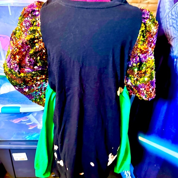 Incredible Prince Purple Rain Concert Tee with Puff Sequin & Sweatshirt Sleeves! - Picture 7 of 10